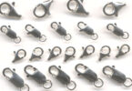 a group of metal clasps