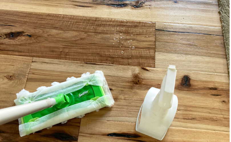 using bona hardwood floor cleaner with my mop
