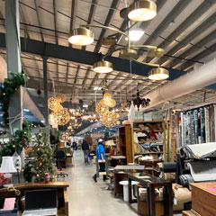 collection of very large chandeliers