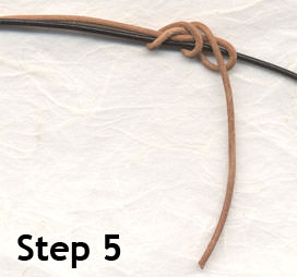 sliding knot tutorial step 5 - another wrap around the knot
