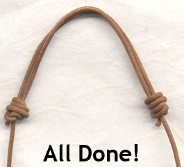 sliding knot tutorial step 8 - repeat the knot on the other side