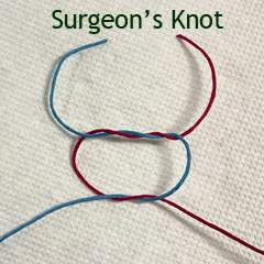 how to tie surgeons knot