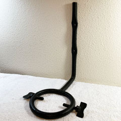 handmade wrought iron wall bracket with screws