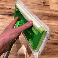 swiffer dry mop with a wet mop pad