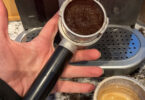 used coffee grounds from espresso machine