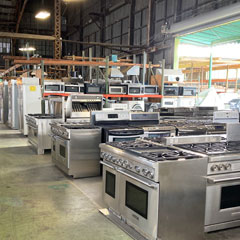 used high end appliance thrift store