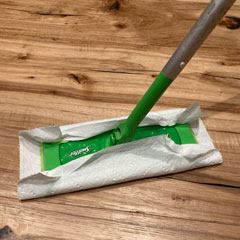 swiffer dry mop with paper towel cover