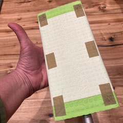 swiffer dry mop with velcro pads added