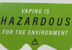 warning sign vaping is bad for the environment