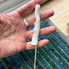 bamboo skewer paper towel cleaning tool