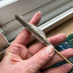 dirt removed from sliding door track