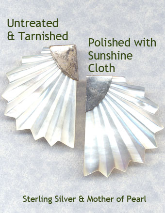 sterling silver earrings tarnish removed