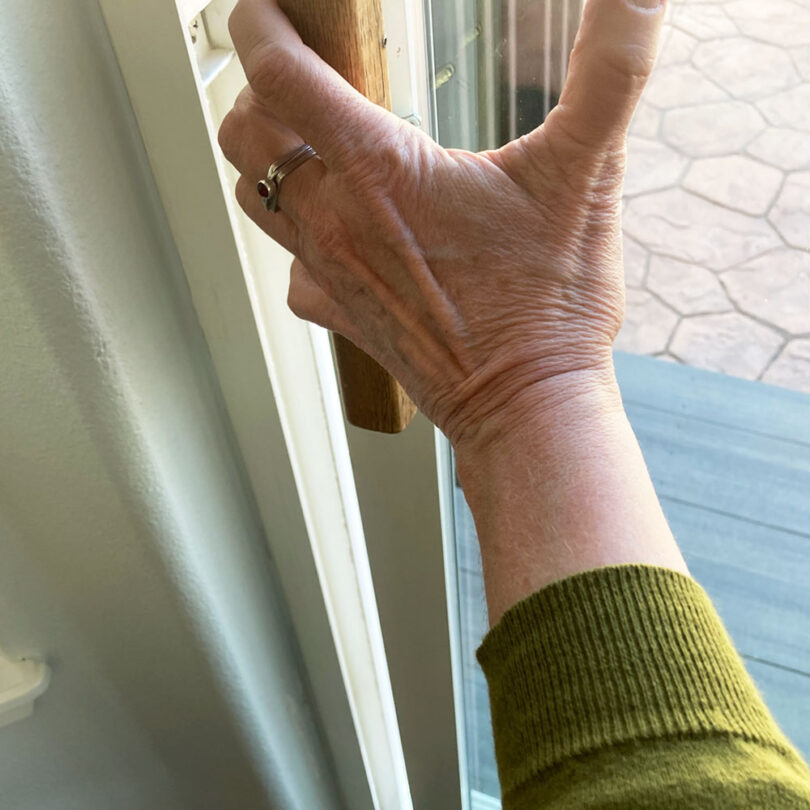 sliding glass door repair sticking in track