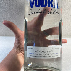 vodka for removing sticky residue on surfaces