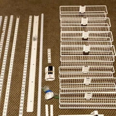 Elfa white wire rack system