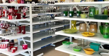 organized housewares show shopping benefits of thrifting