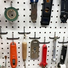 diy pegboard rack anchors