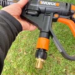 garden hose fittings brass quick connect on power sprayer