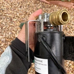 garden hose fittings brass quick connect on water pump