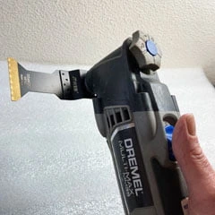 dremel multi max blade at right angle