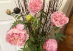 clean artificial flowers finished project