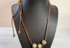 sliding knot adjustable length necklace finished sliding bead