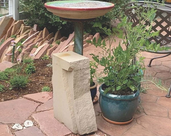epoxy resin color project birdbath