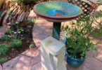 epoxy resin color birdbath basin project