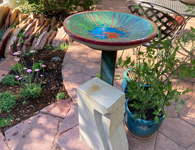 epoxy resin color birdbath basin project
