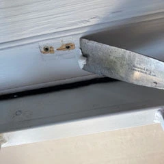 fill holes with paintable caulk