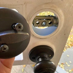 remove door hardware before painting your front door