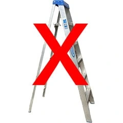 ideas for DIY while staying safe by staying off of ladders
